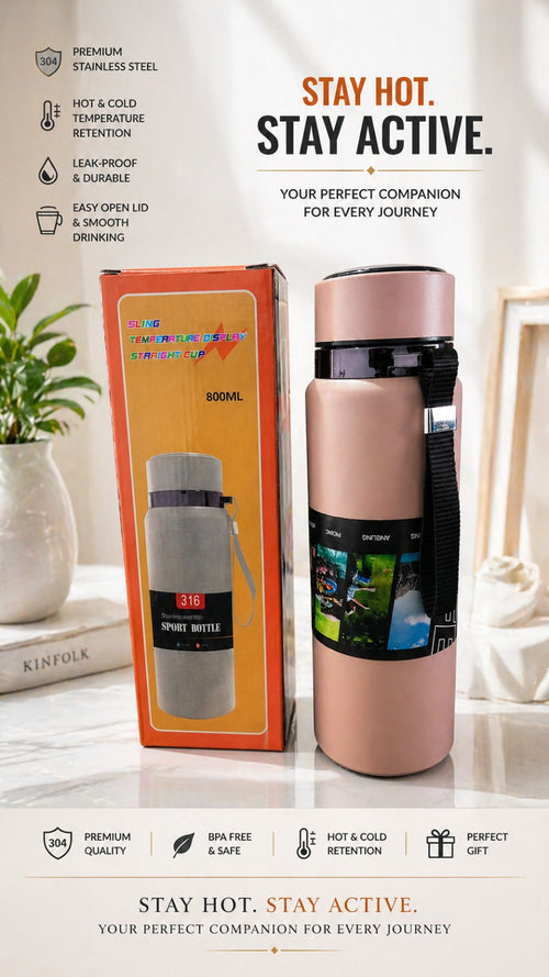 Digital Display Temprature Water Bottle